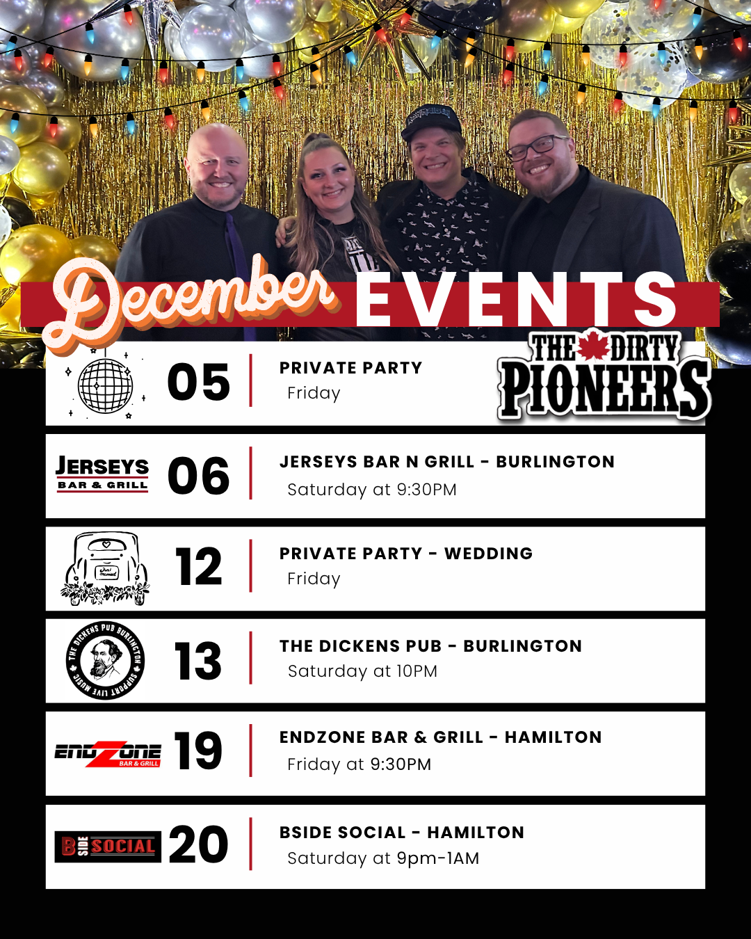 December 2025 the dirty pioneers