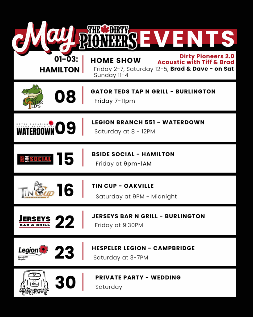 The Dirty Pioneers May 2026